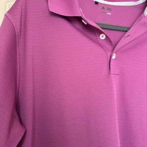 Adidas Men's Climalite Purple Textured Polo Golf Shirt
